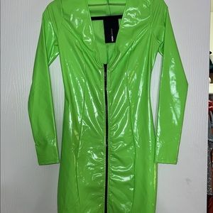 Fashion Nova Neon Green Dress